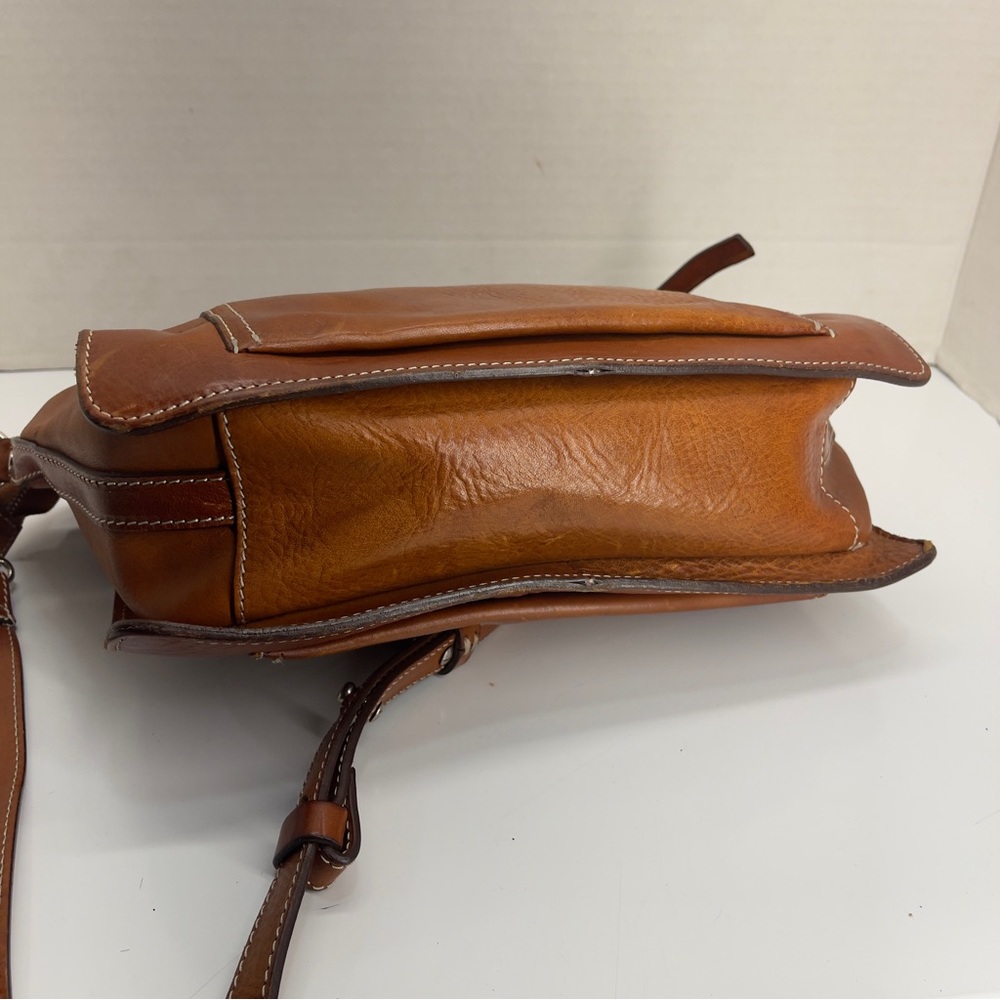 Cavalcanti Genuine Elegant Brown Leather Women’s Crossbody Bag - Picture 10 of 14